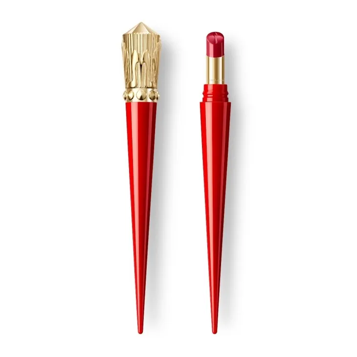 Christian Louboutin Rouge Stiletto Glossy Shine – Shine Lipstick – Rouge Louboutin 001S - Beauty - front view